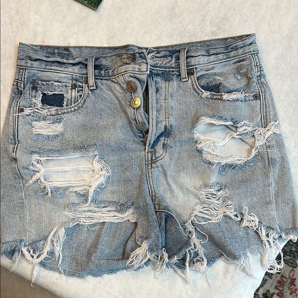 American Eagle Distressed Denim Shorts